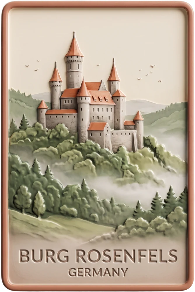Attraction Smart Souvenir — a landmark sculpted as a UV 3D relief souvenir