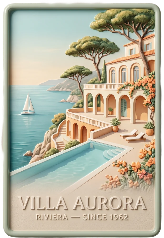 Hotel Smart Souvenir — a resort sculpted as a UV 3D relief guest gift