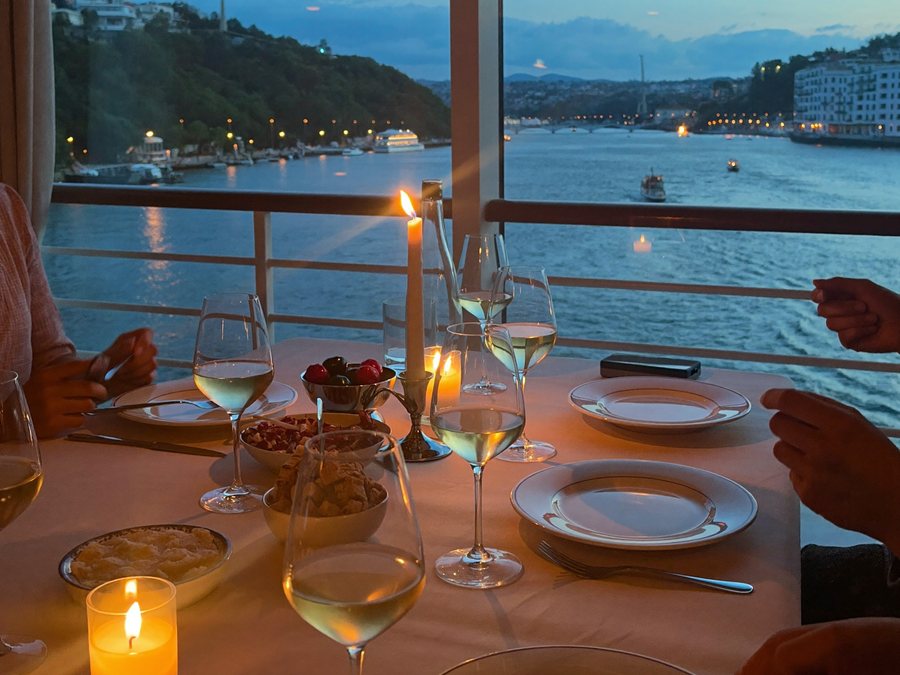 Dinner at blue hour